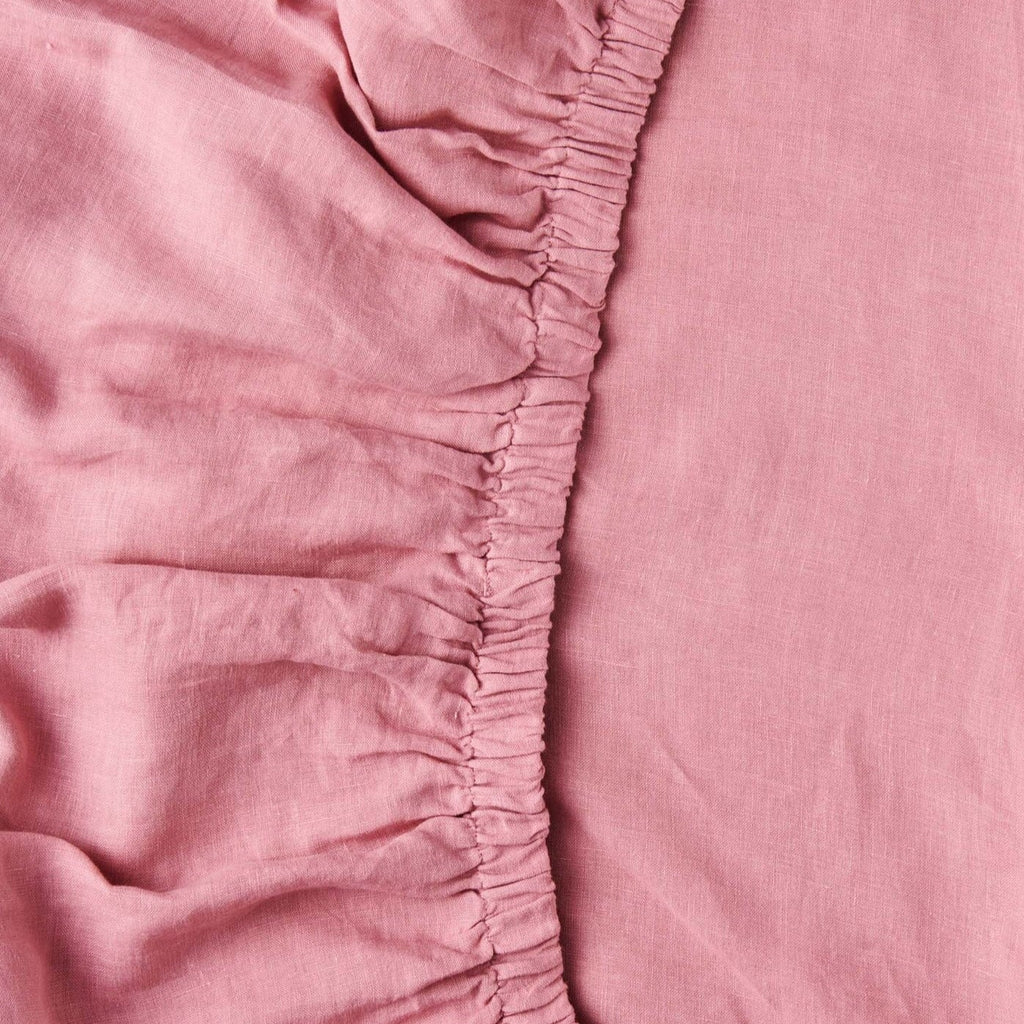 Bed Sheets Peony Linen Fitted Sheet