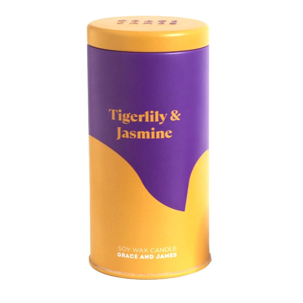 Candles Tigerlily & Jasmine - Aromatic Soy Wax Candle 70 Hour