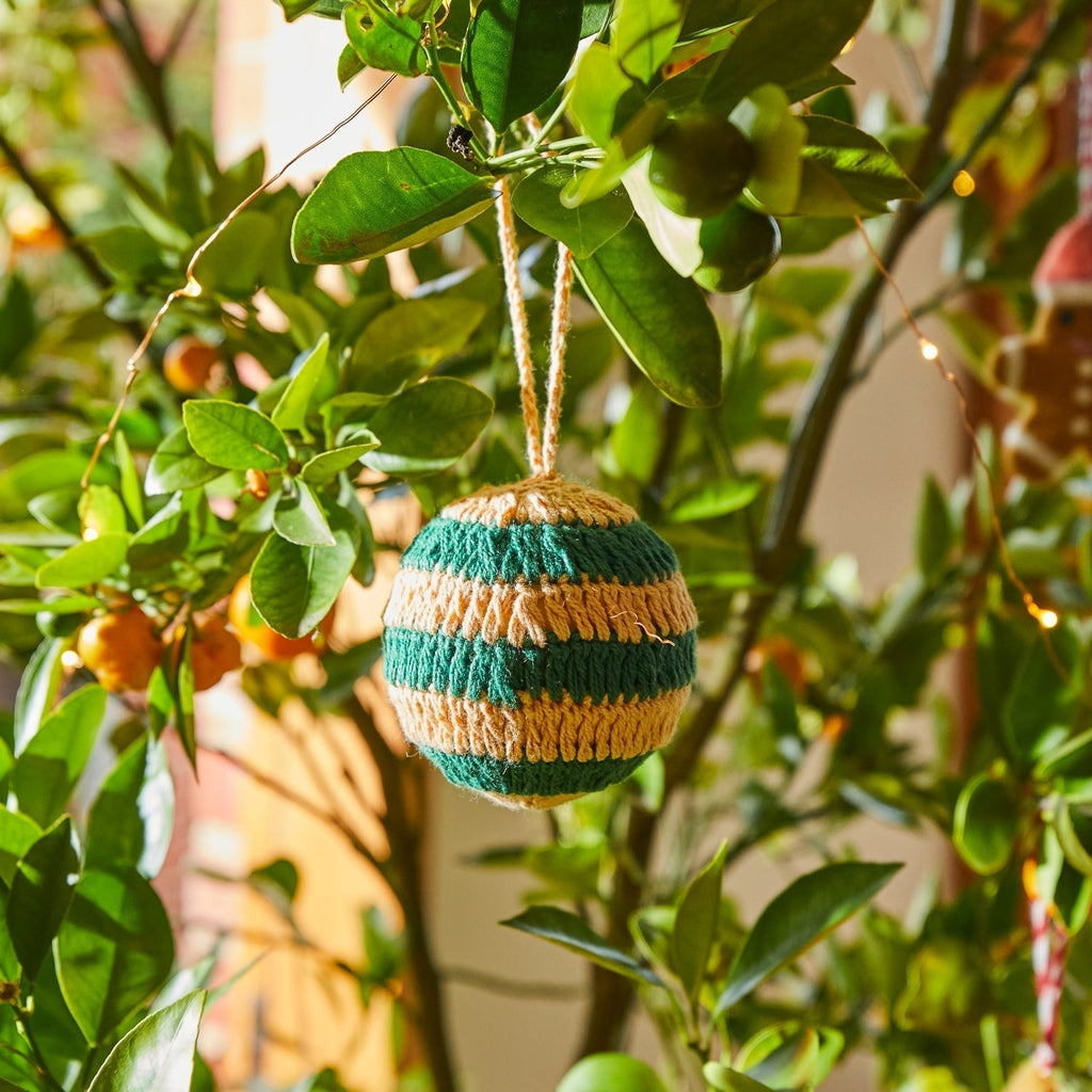Holiday Ornaments Clarkia Raffia Decoration - Cantaloupe