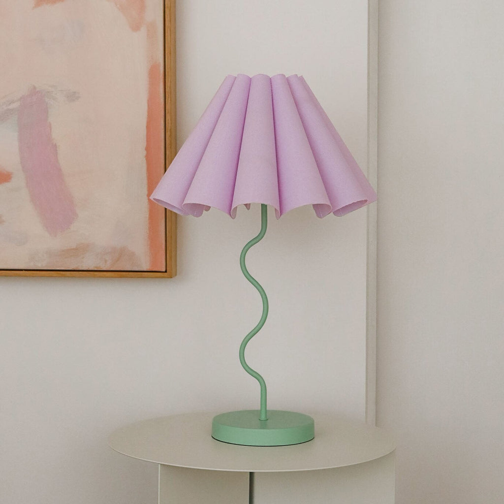 Lamps Cora Table Lamp - Lilac / Pastel Green