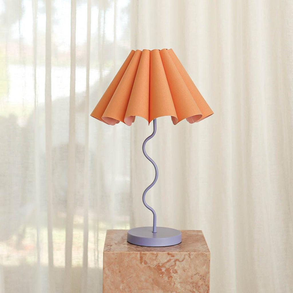 Lamps Cora Table Lamp - Tropical Peach / Purple