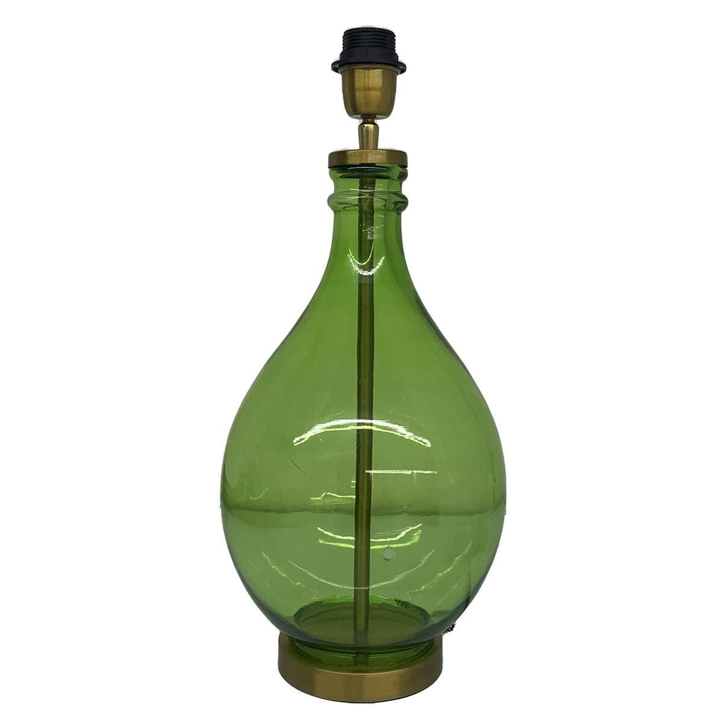 Lamps Glass Genie Bottle Lamp Base - Green