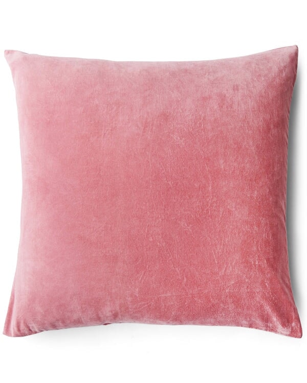 Pillowcases & Shams Dusty Rose Velvet European Pillowcases Set Of 2 Standard