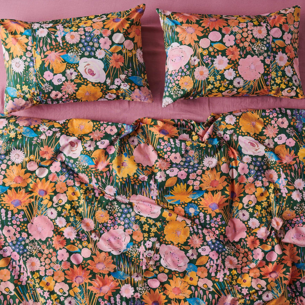 Pillowcases & Shams Field Of Dreams Eden Organic Cotton Pillowcases Standard Set Of 2