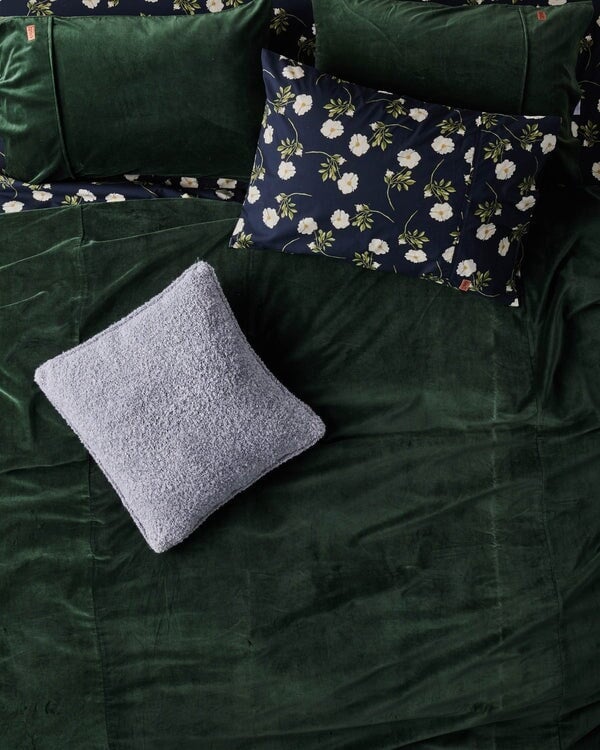 Pillowcases & Shams Kombu Green Velvet Pillowcases Set Of 2 Standard
