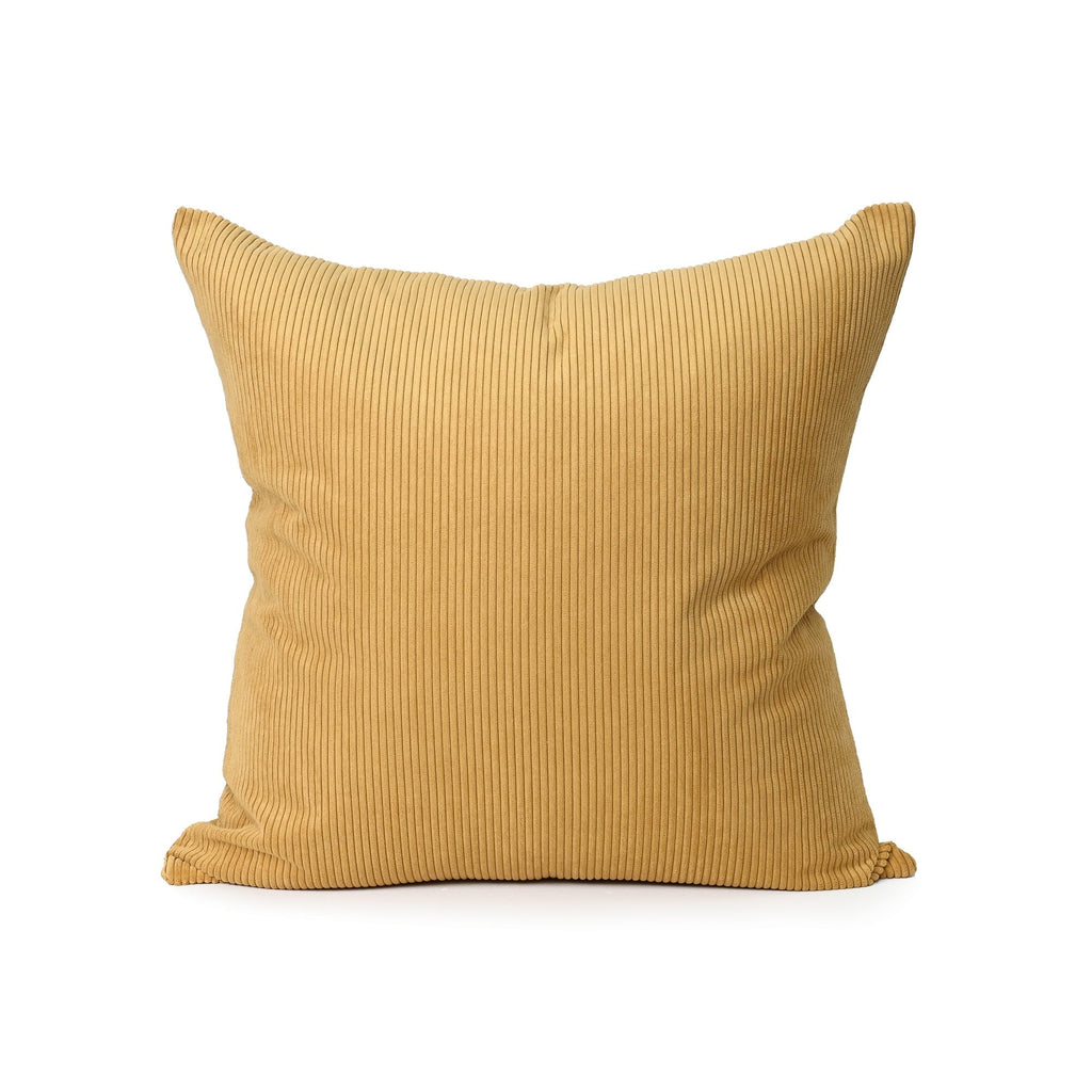 Throw Pillows Cord Cushion – Ochre – Feather Fill
