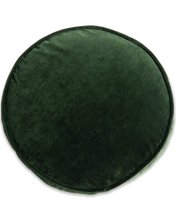 Throw Pillows Kombu Green Velvet Pea Cushion