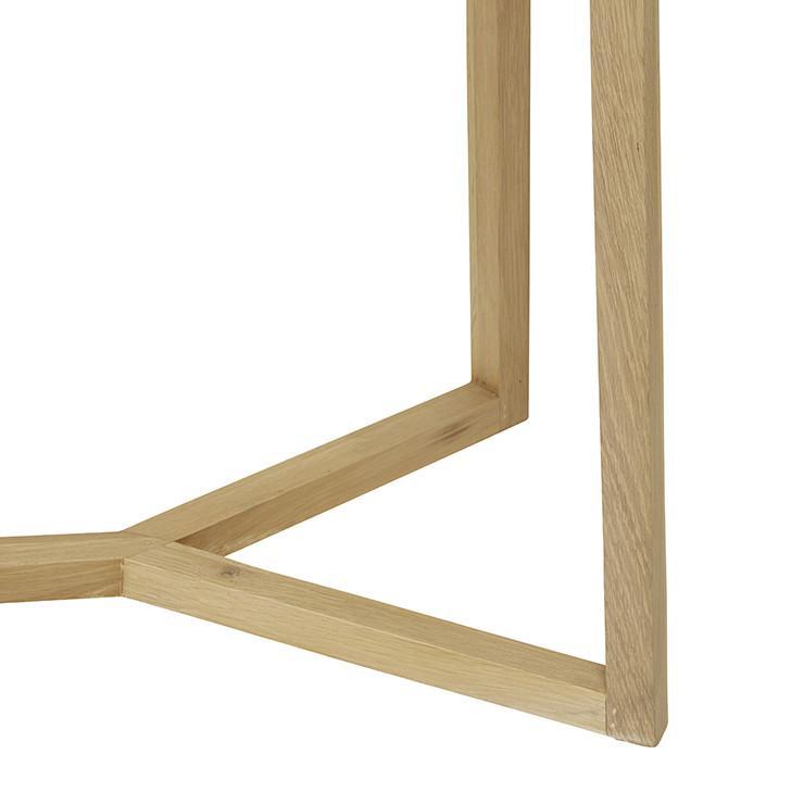 Accent Tables Geo Console Table Natural Oak