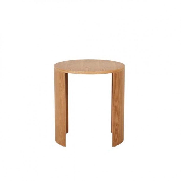 Accent Tables Natural Ash Oberon Crescent Side Table