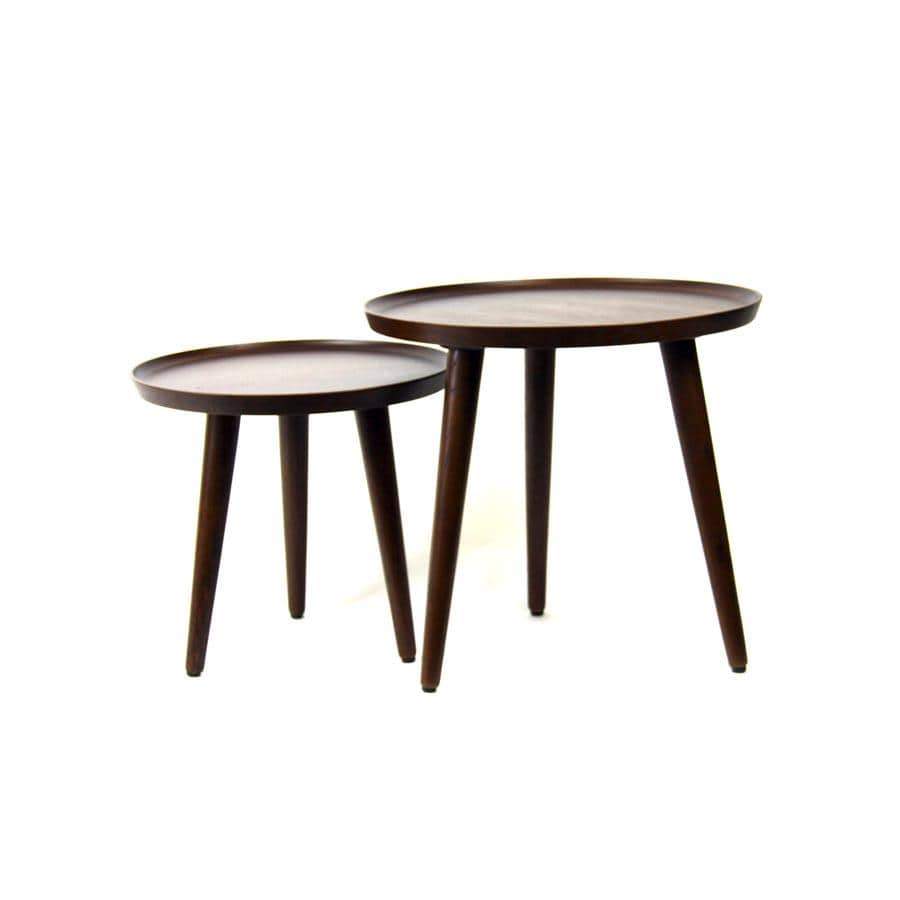 Accent Tables Oak-Light Brown Nordica Side Tables Set Of 2