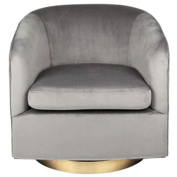 Arm Chairs, Recliners & Sleeper Chairs Smithsonian Swivel Armchair Charcoal