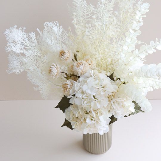 Artificial Flora Chrysanthemum Spray Cream 68CML