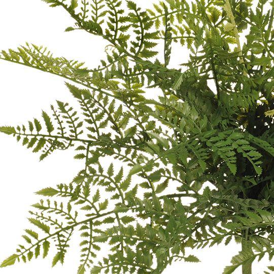Artificial Flora Fern Leather Bush Green 50CM Length