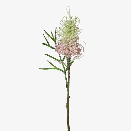 Artificial Flora Grevillea Cream Pink 63CML