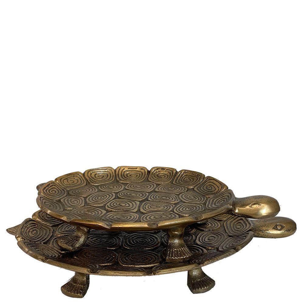 Decorative Plates Tortoise Plate Antique Gold