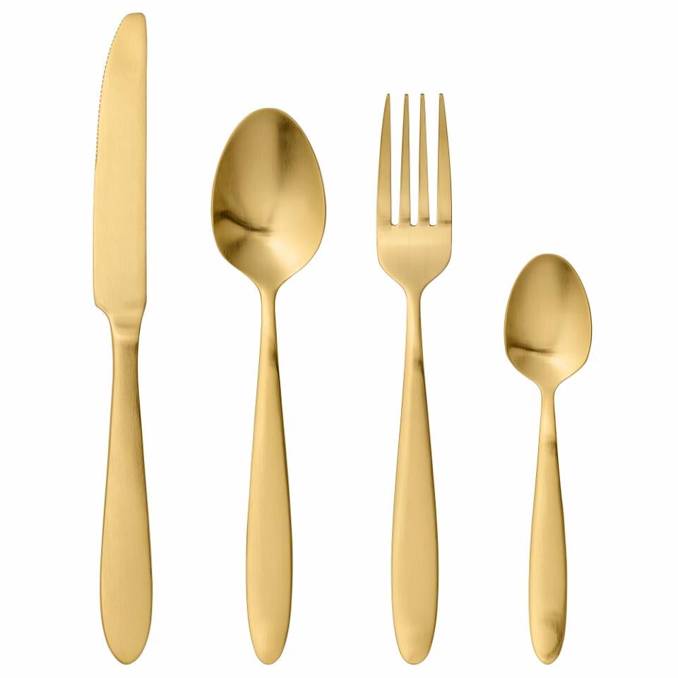Flatware Bloomingville Frea Cutlery Gold Stainless Steel