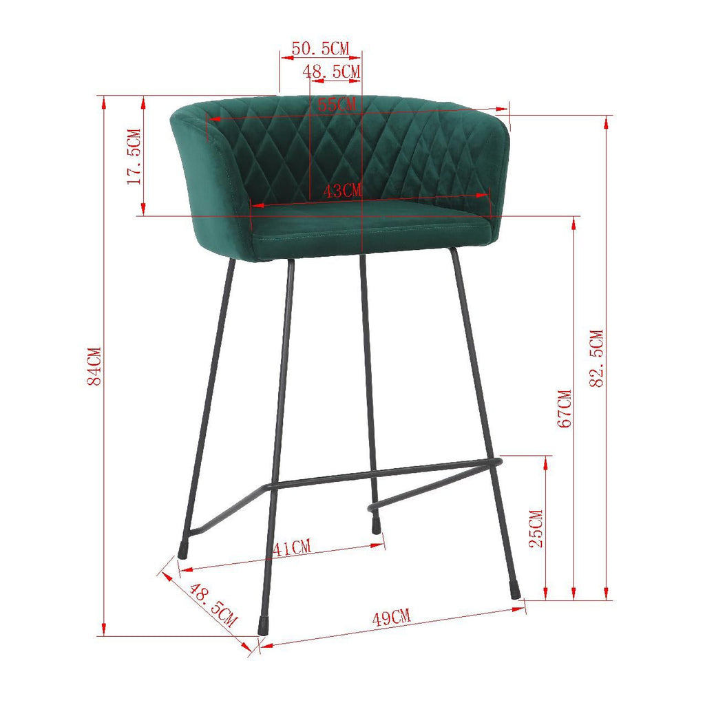Folding Chairs & Stools Pippa Teal Kitchen Height Chair