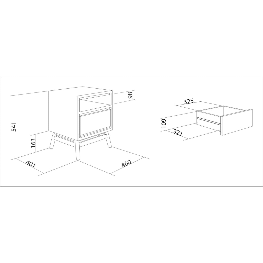 Furniture Twist Side Table - Black