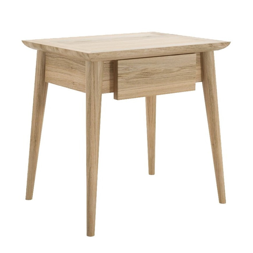 Vintage Bedside Table w/ Drawer Oak vintage bedside table, bedside