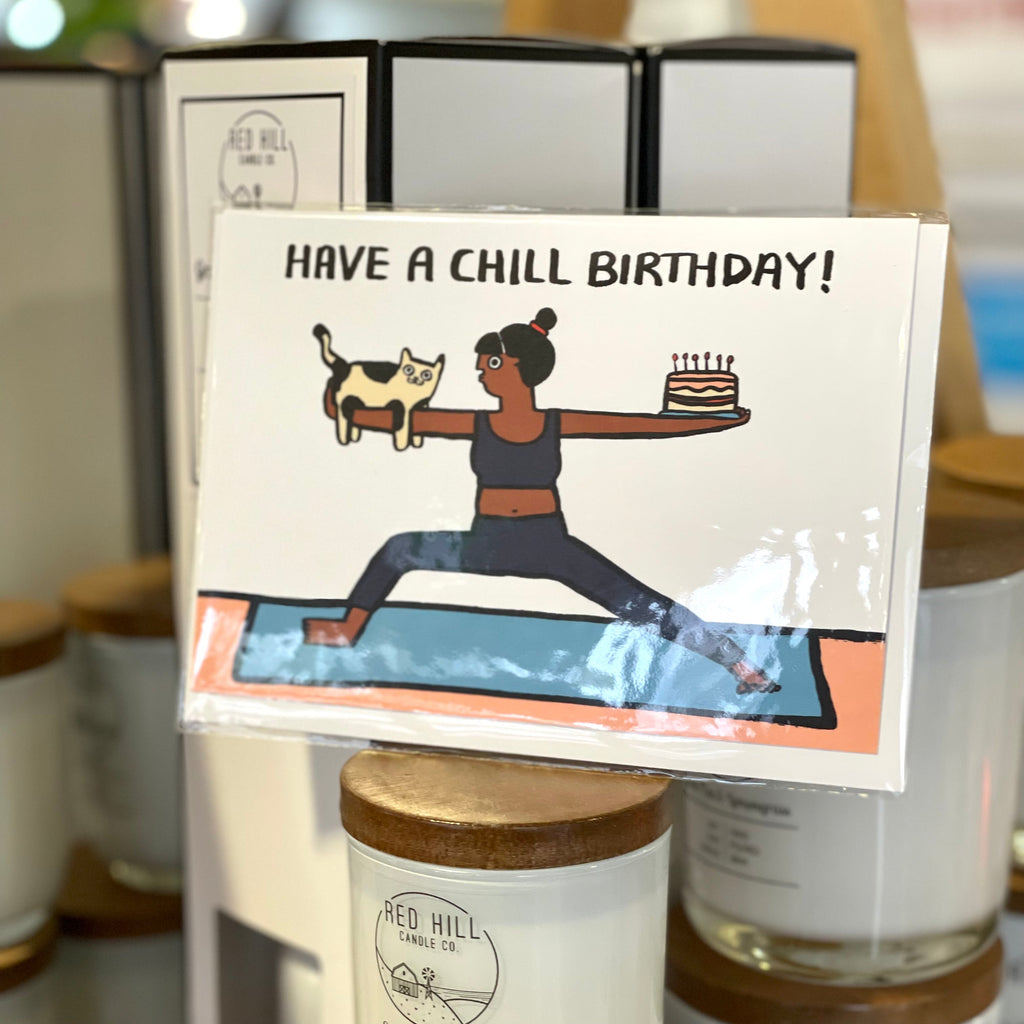 Greeting & Note Cards Wrap Alice Bowsher Collection Single Card Have A Chill Birthday