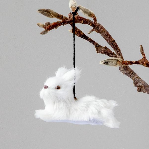 Holiday Ornaments Rabbit Decoration White
