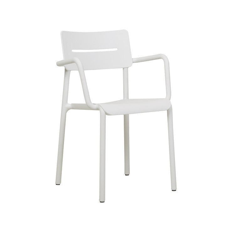 Kitchen & Dining Room Chairs White Outo Dining Arm Chair
