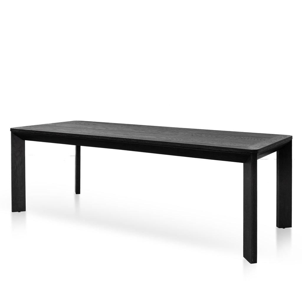 Kitchen & Dining Room Tables Blake 2.4M Wooden Dining Table Full Black