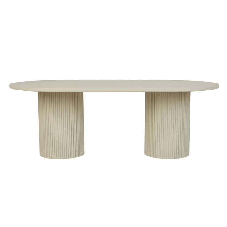 Kitchen & Dining Room Tables Putty / 220X110X76CM Benjamin Ripple Oval Dining Table