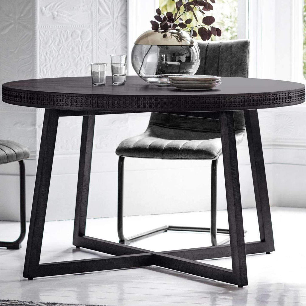 Kitchen & Dining Room Tables Solid Baha Boutique Round Dining Table 120X120X75CM