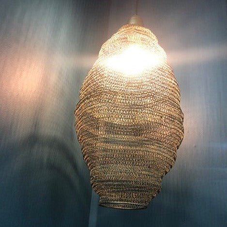 Lamps Crochet Lamp Pod Medium Gold