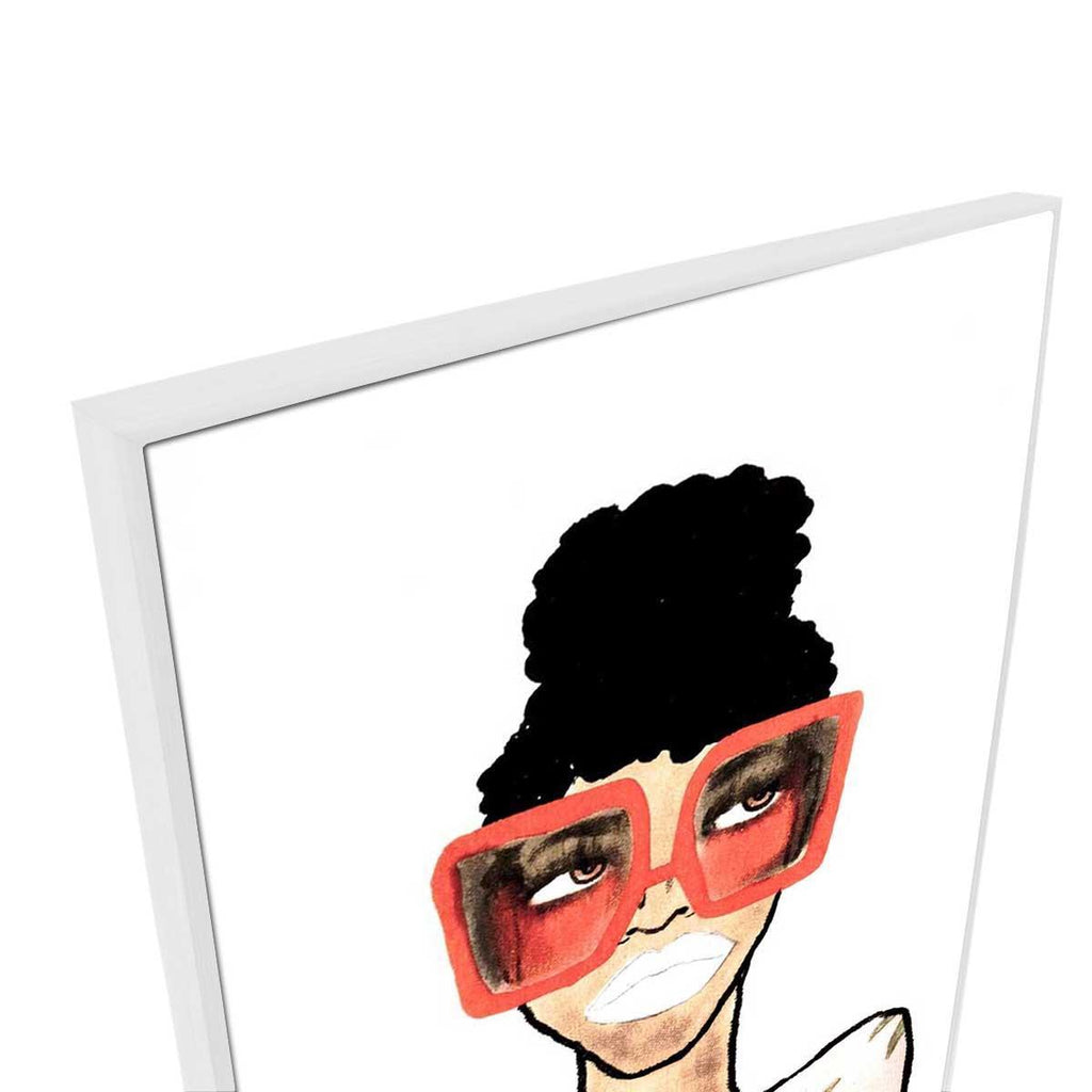 Posters, Prints, & Visual Artwork 50cm x 70cm / Yes-White Frame Miss Soleile Painting