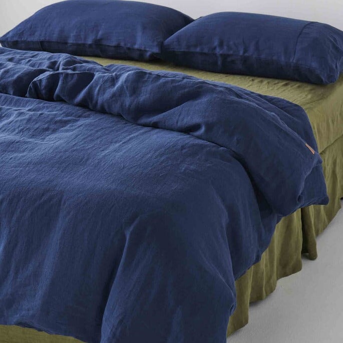 Quilts & Comforters Indigo Linen Quilt Cover