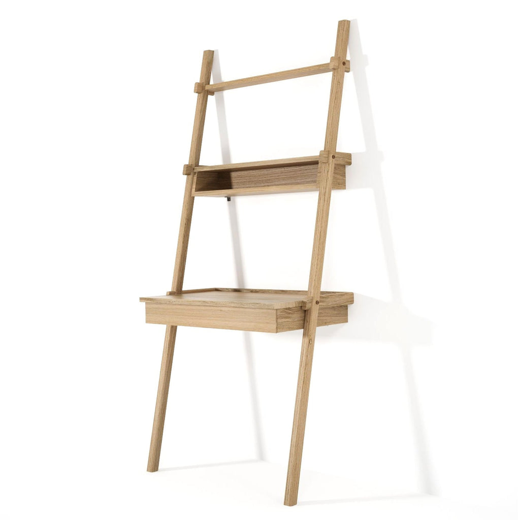 Storage & Organization Simply City Ladder Oak With Drawer Desk And Niche