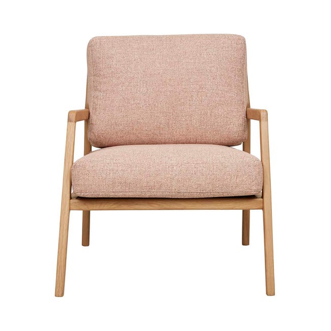Tolv Nysse Occasional Chair - Woven Red Clay - Light Oak image