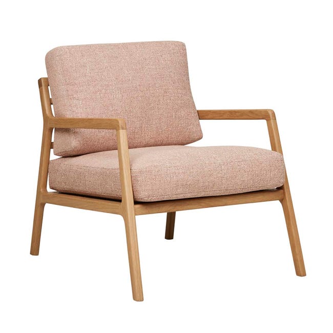 Tolv Nysse Occasional Chair - Woven Red Clay - Light Oak image