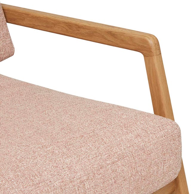 Tolv Nysse Occasional Chair - Woven Red Clay - Light Oak image