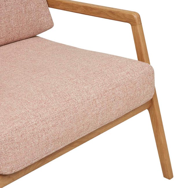 Tolv Nysse Occasional Chair - Woven Red Clay - Light Oak image