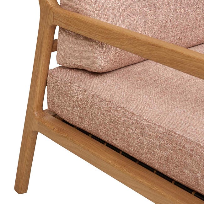 Tolv Nysse Occasional Chair - Woven Red Clay - Light Oak image