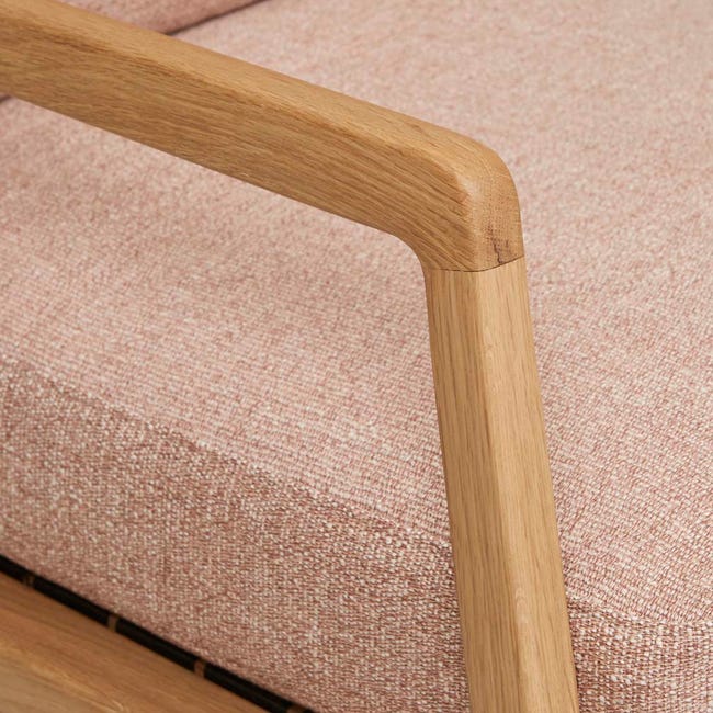 Tolv Nysse Occasional Chair - Woven Red Clay - Light Oak image