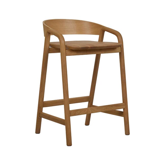 Bar Stools Light Oak Tolv Inlay Barstool