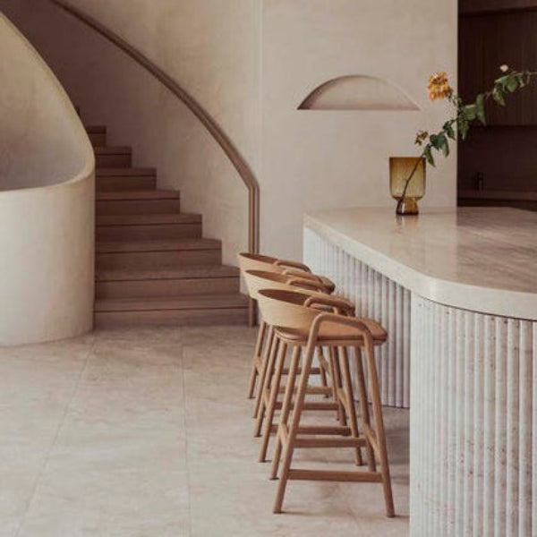 Bar Stools Tolv Inlay Upholstered Barstool