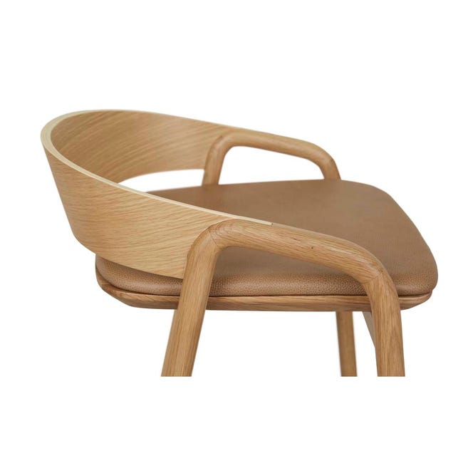 Bar Stools Tolv Inlay Upholstered Barstool