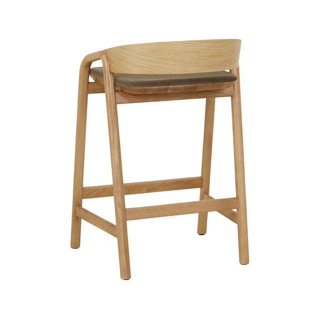 Bar Stools Tolv Inlay Upholstered Barstool