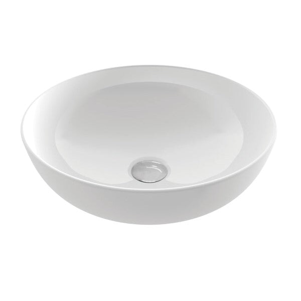 Basins Fino Round 379 Counter Top Basin - Gloss White