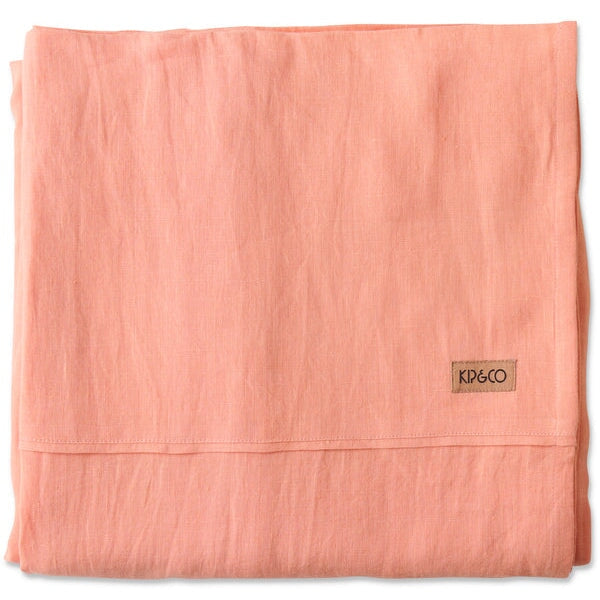 Bed Sheets Coral Blossom Linen Flat Sheet