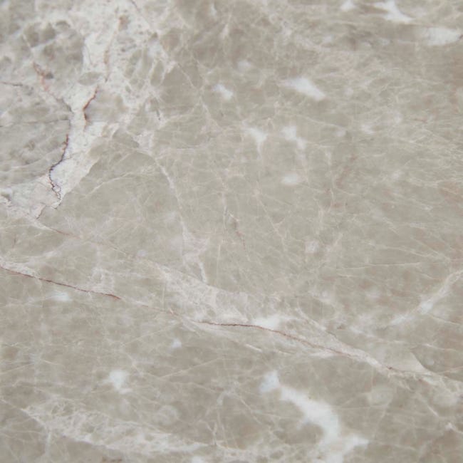 Bedside Tables Willa Marble Bedside - Grey Marble - Satin Oak