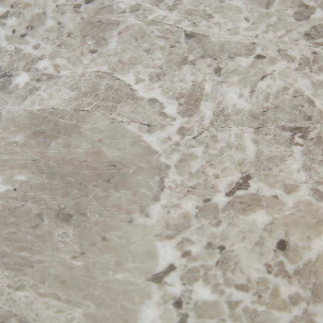 Bedside Tables Willa Marble Bedside - Grey Marble - Satin Oak