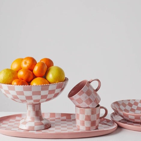 Bowls Checkered Fruit Bowl