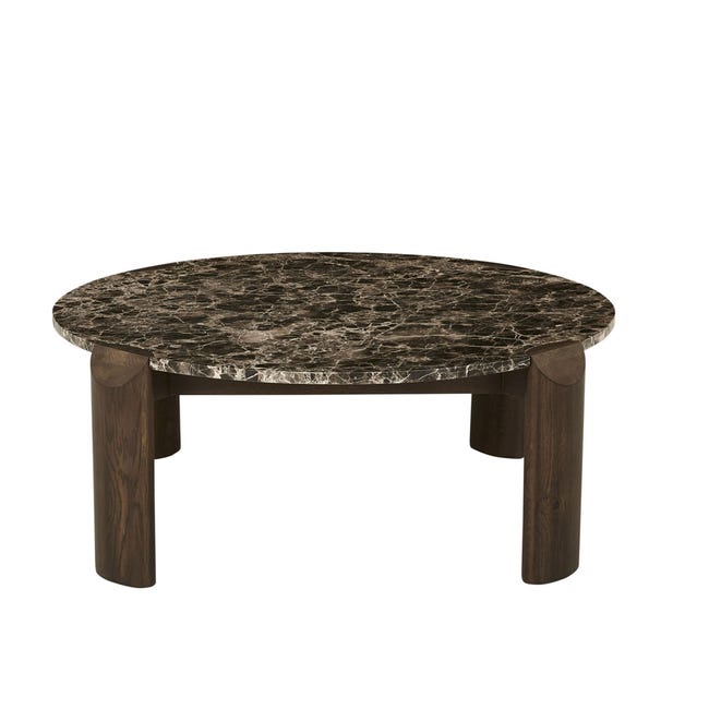 Coffee Tables Emperador Marble - Chocolate Oak Willa Marble Coffee Table