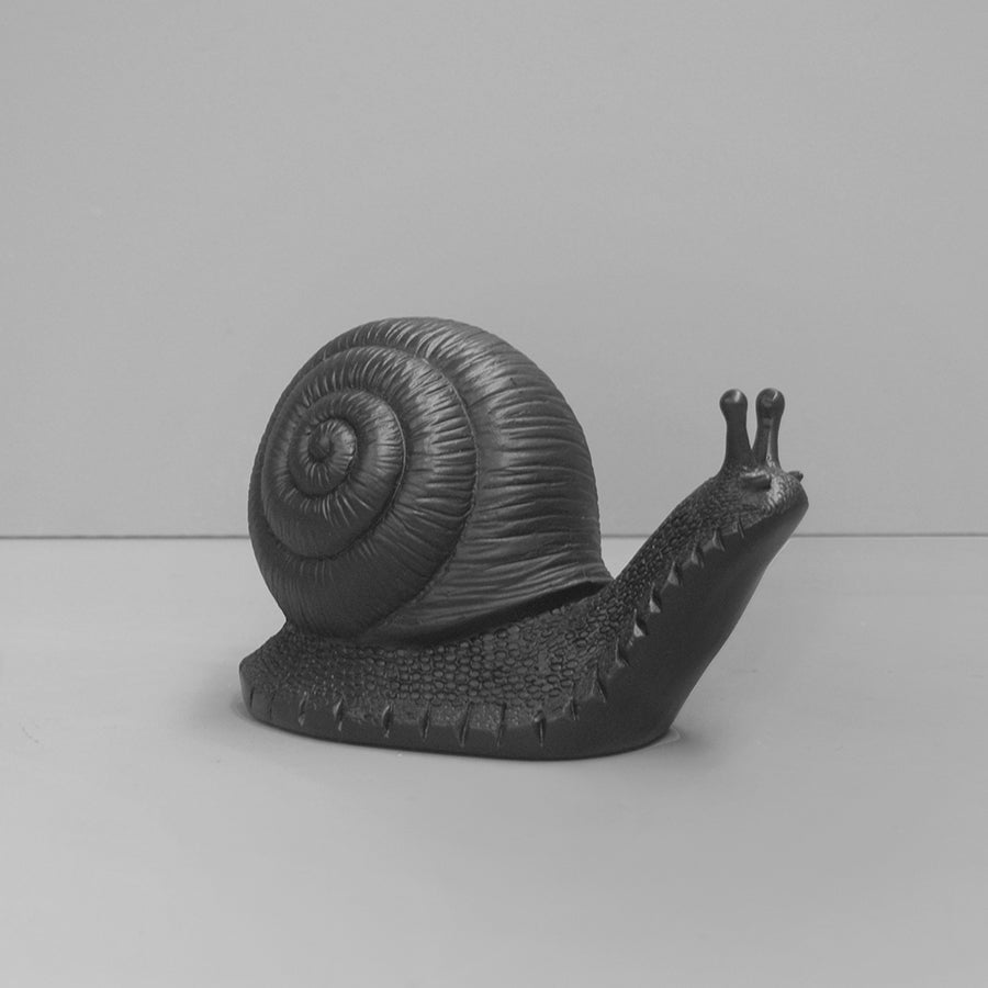 Decor Black Table Snail